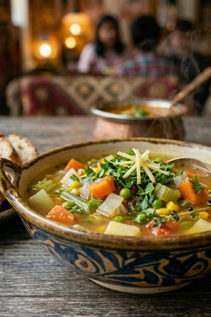 Vegetable soup (vegetarian)