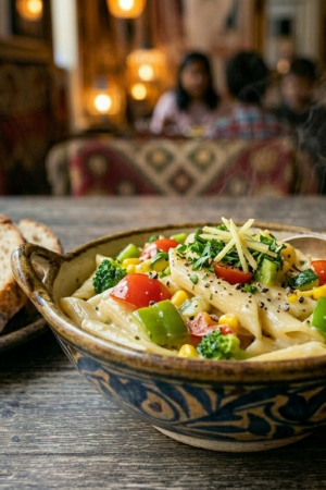 Pasta with butter sauce